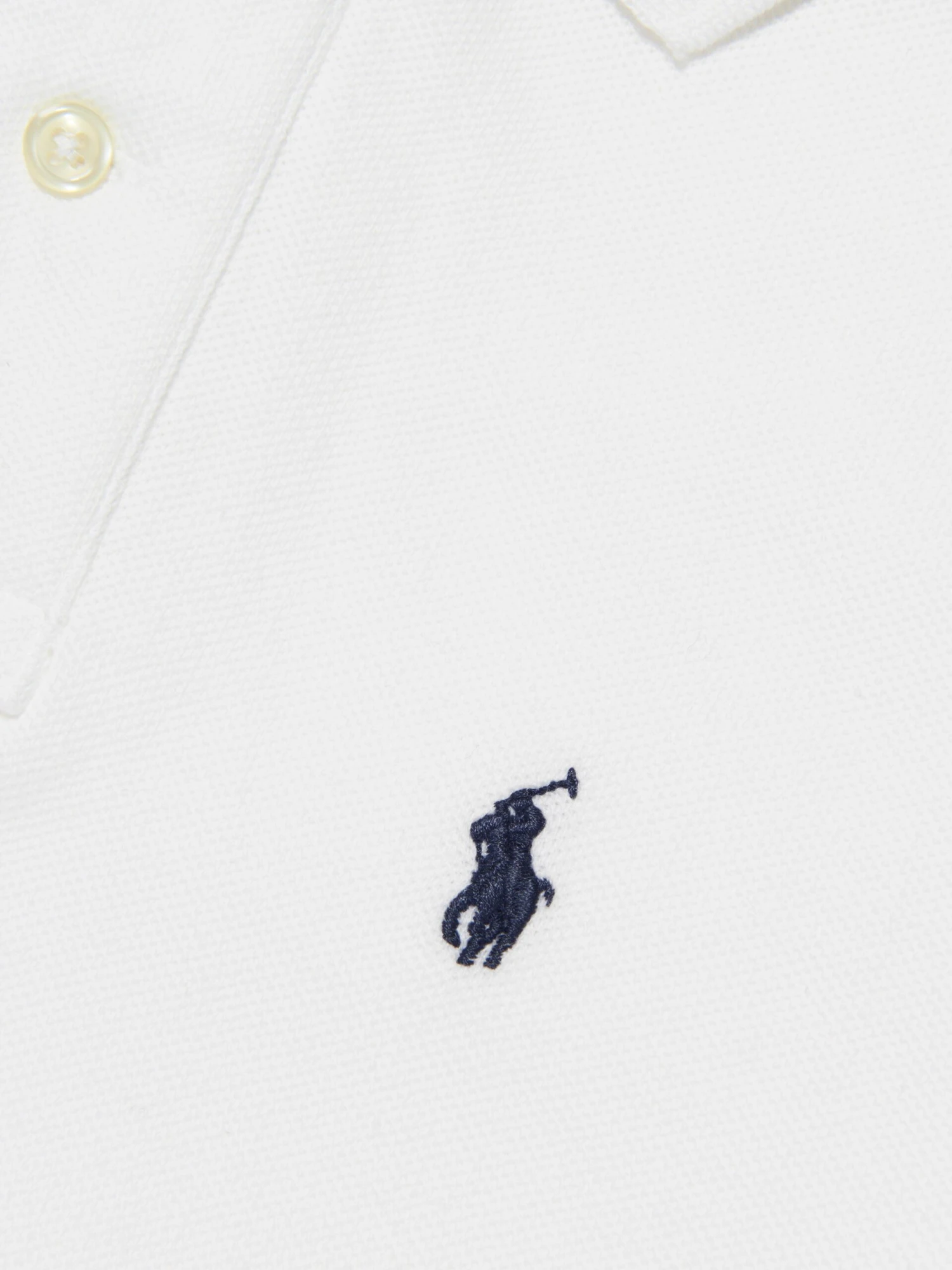 Boys Custom Fit Polo Shirt In White 3 Boys Custom Fit Polo Shirt In White - Image 3