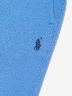 Boys Logo Joggers In Blue 6 Boys Logo Joggers In Blue -Childrens Clothing Store RALS4019 SUMMER BLUE 3