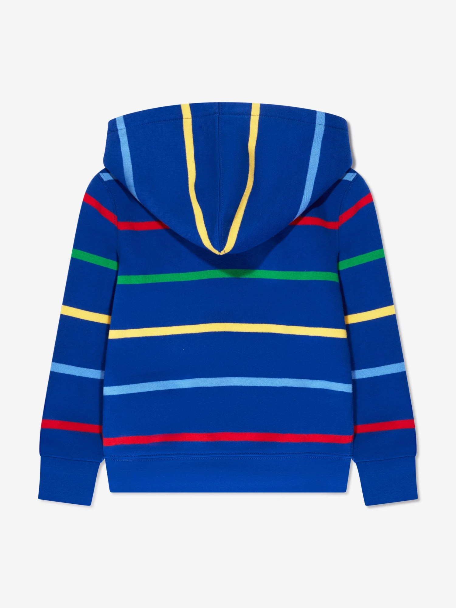 Boys Striped Hoodie In Blue 2 Boys Striped Hoodie In Blue - Image 2
