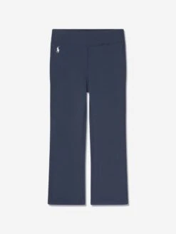 Girls Flared Leggings In Navy
