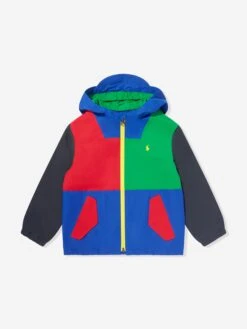 Boys Colourblock Windbreaker In Multicolour