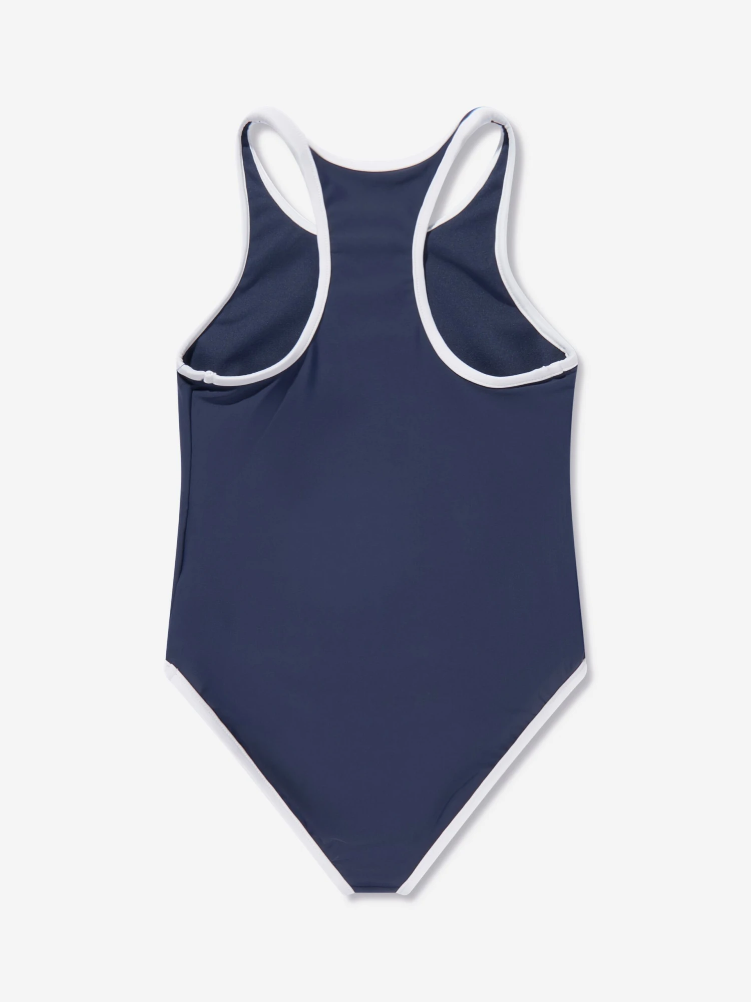 Girls Embroidered Bear Swimsuit In Navy 2 Girls Embroidered Bear Swimsuit In Navy - Image 2