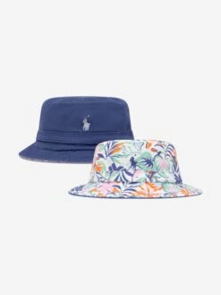 Boys Reversible Bucket Hat In Multicolour