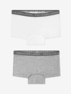 Boys 2 Pack Boxer Shorts Set In Grey