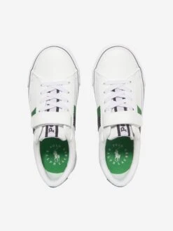 Boys Westcott II Trainers In White 7 Boys Westcott II Trainers In White -Childrens Clothing Store RLSS3021 WHITE TUMBLED NAVY GREEN W WHITE PP 5