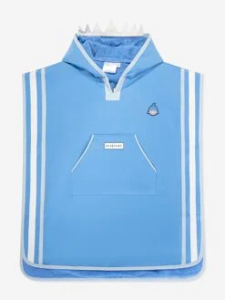 Boys Reef The Shark Poncho Towel In Blue