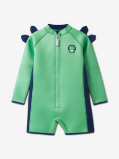 Boys Spike The Dinosaur Wet Suit In Green