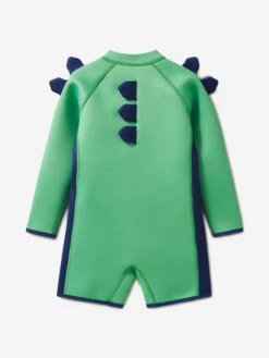 Boys Spike The Dinosaur Wet Suit In Green 9 Boys Spike The Dinosaur Wet Suit In Green -Childrens Clothing Store ROAA4010 GREEN 2