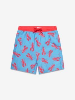 Boys Lobster Swim Shorts (UPF50+) In Blue