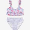 Girls Flamingo Bikini (UPF50+) In Purple