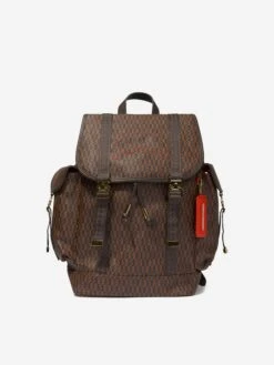 SPRAYGROUND Kids Money Check Monte Carlo Backpack In Brown