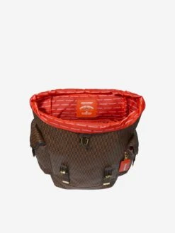 SPRAYGROUND Kids Money Check Monte Carlo Backpack In Brown 8 SPRAYGROUND Kids Money Check Monte Carlo Backpack In Brown -Childrens Clothing Store SPRS3009 BROWN 4