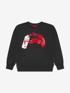SPRAYGROUND Boys Spray Paint Sweatshirt In Black