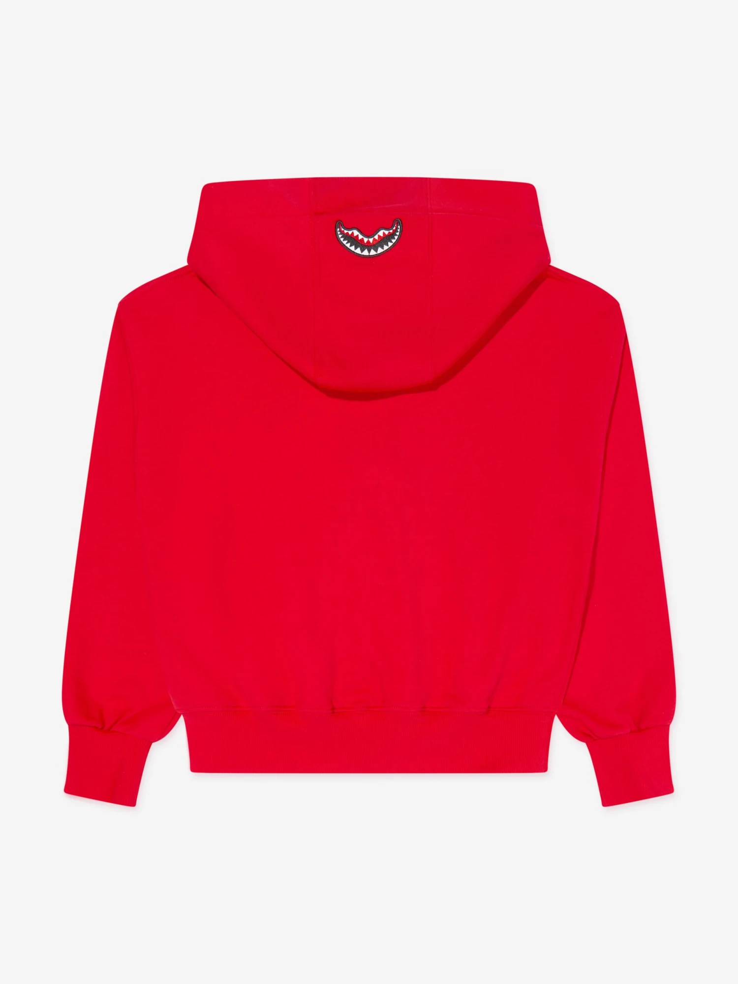 SPRAYGROUND Boys Shark Shape Logo Hoodie In Red 2 SPRAYGROUND Boys Shark Shape Logo Hoodie In Red - Image 2