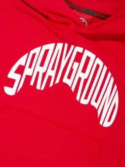SPRAYGROUND Boys Shark Shape Logo Hoodie In Red 6 SPRAYGROUND Boys Shark Shape Logo Hoodie In Red -Childrens Clothing Store SPRS4078 RED 3
