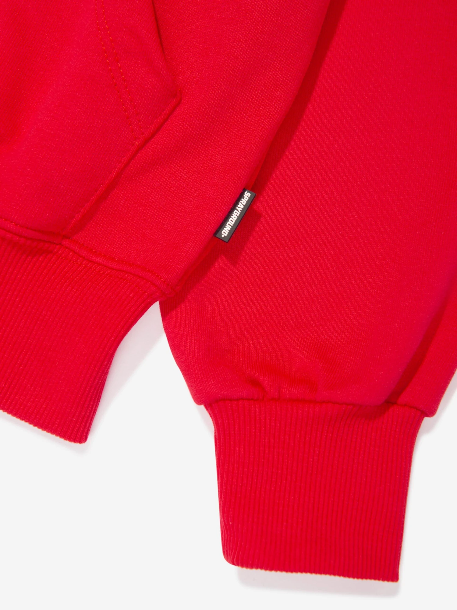 SPRAYGROUND Boys Shark Shape Logo Hoodie In Red 4 SPRAYGROUND Boys Shark Shape Logo Hoodie In Red - Image 4