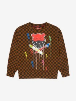 SPRAYGROUND Boys Diablo Bear Head Sweatshirt In Multicolour