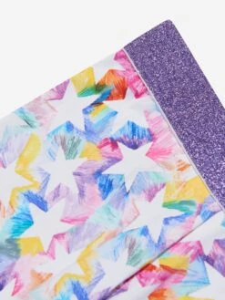Girls Star Print Leggings In Multicolour 6 Girls Star Print Leggings In Multicolour -Childrens Clothing Store STEA3102 999MC 3