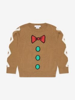 Boys Knitted Jumper In Brown