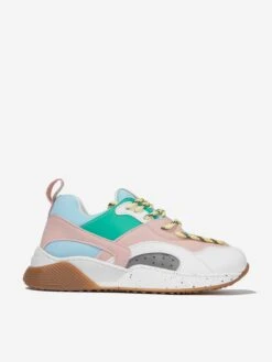 Girls Lace Up Trainers In Multicolour