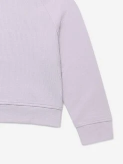 Girls Logo Print Sweatshirt In Purple 7 Girls Logo Print Sweatshirt In Purple -Childrens Clothing Store STES4018 LILAC 4
