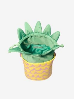 Girls Pineapple Bucket Bag In Yellow (18cm) -Childrens Clothing Store STES4051 GIALLO VIOLA 5
