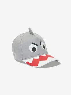Boys Shark Cap In Grey