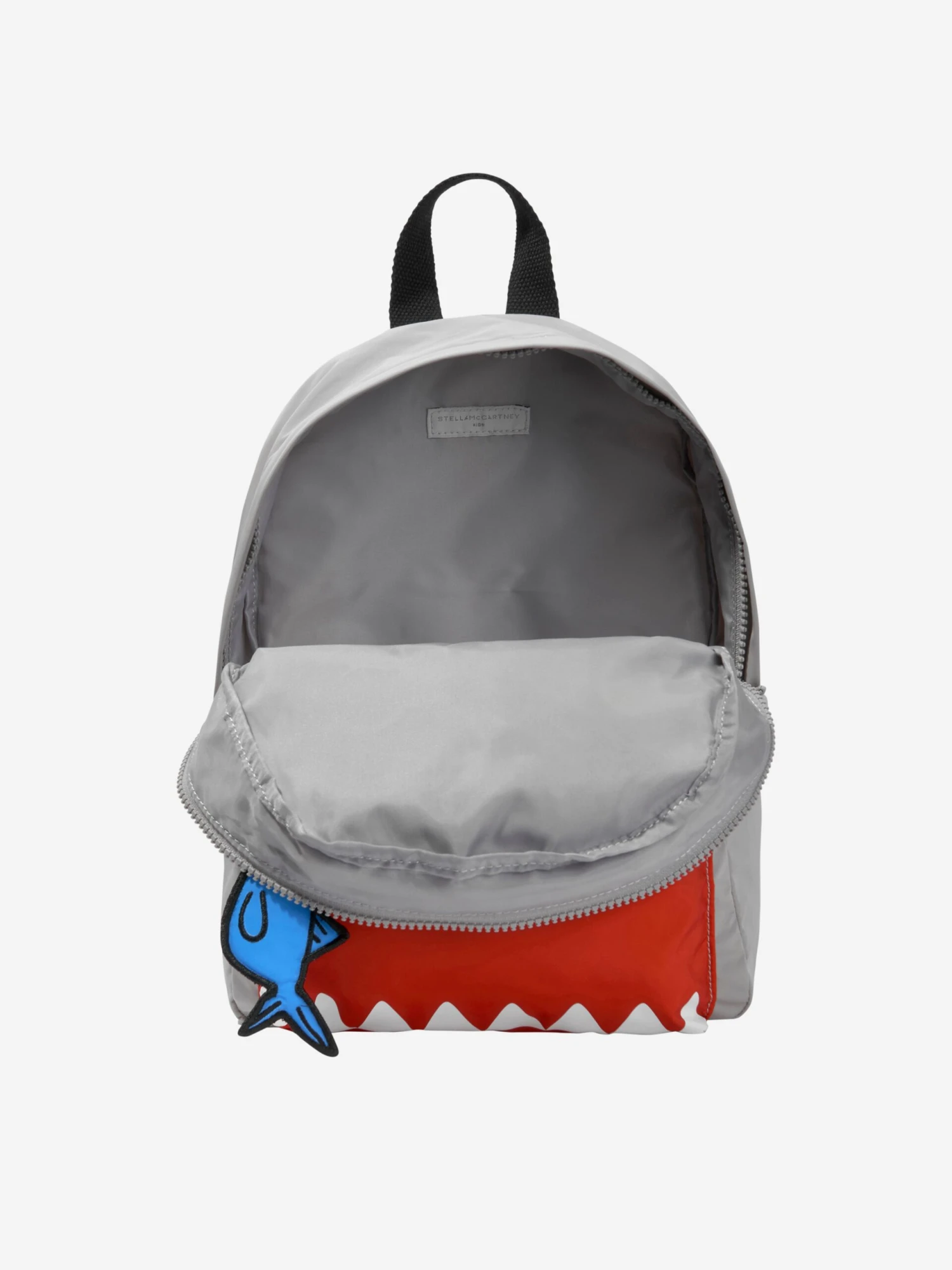 Boys Shark Backpack In Grey (34cm) 4 Boys Shark Backpack In Grey (34cm) - Image 4