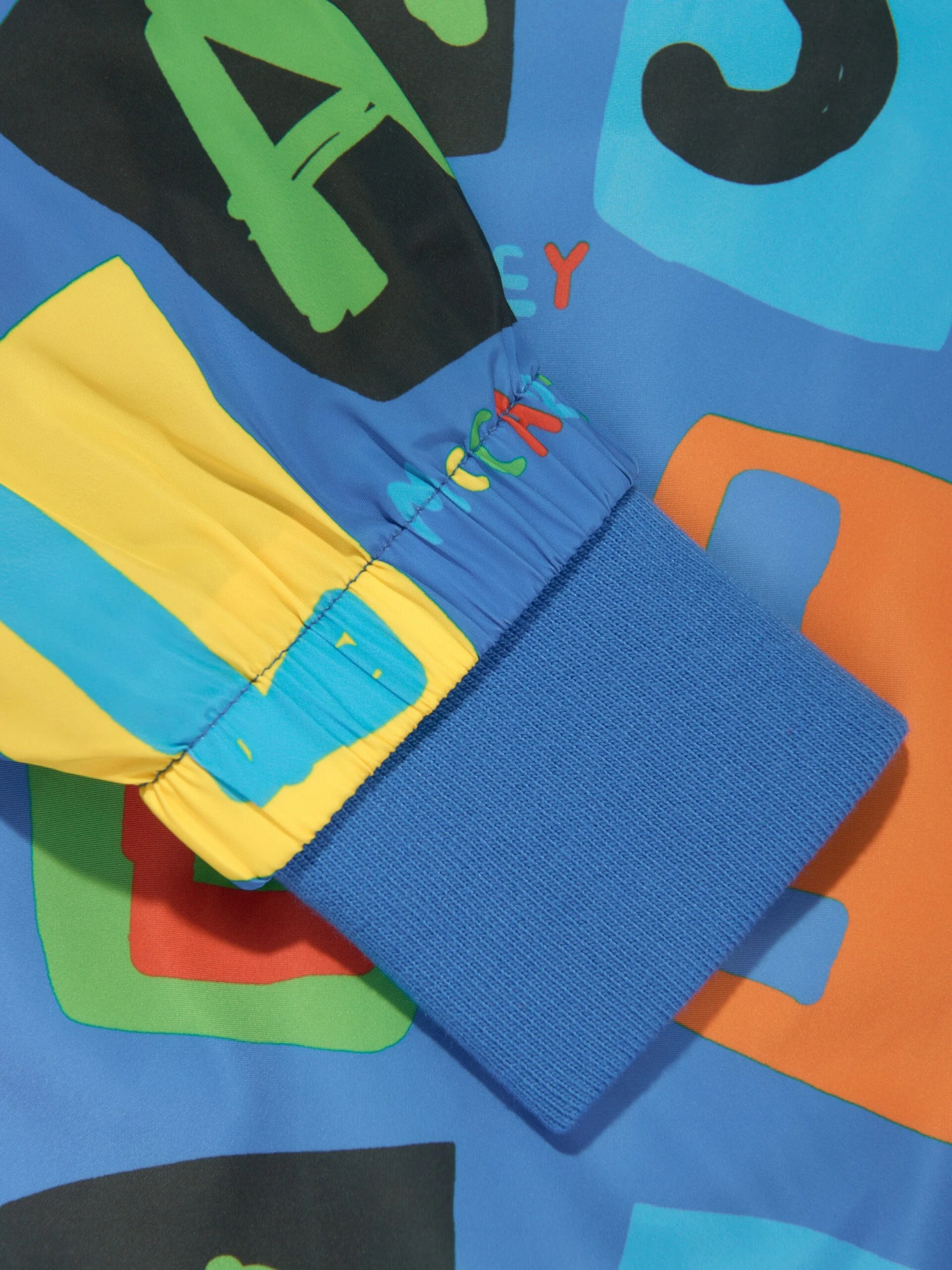 Boys Logo Zip Up Jacket In Blue 8 Boys Logo Zip Up Jacket In Blue - Image 8