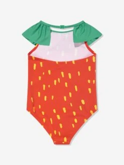 Girls Strawberry Swimsuit In Red 13 Girls Strawberry Swimsuit In Red -Childrens Clothing Store STES4176 ROSSO GIALLO 2