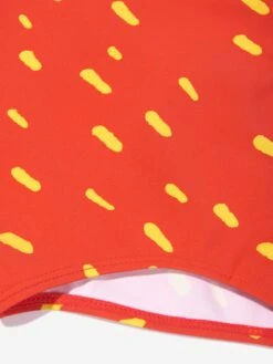 Girls Strawberry Swimsuit In Red 11 Girls Strawberry Swimsuit In Red -Childrens Clothing Store STES4176 ROSSO GIALLO 4