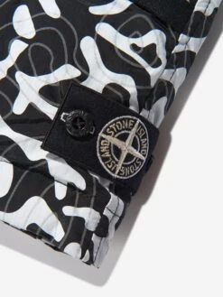 Boys Down Padded Monogram Gilet 7 Boys Down Padded Monogram Gilet -Childrens Clothing Store STONEISLAND U96604 4