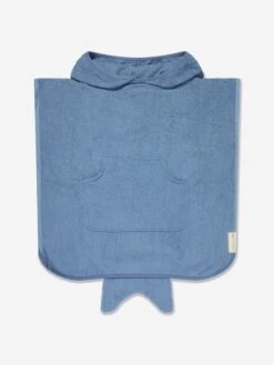 SunnyLife Kids Shark Tribe Hooded Beach Towel In Blue