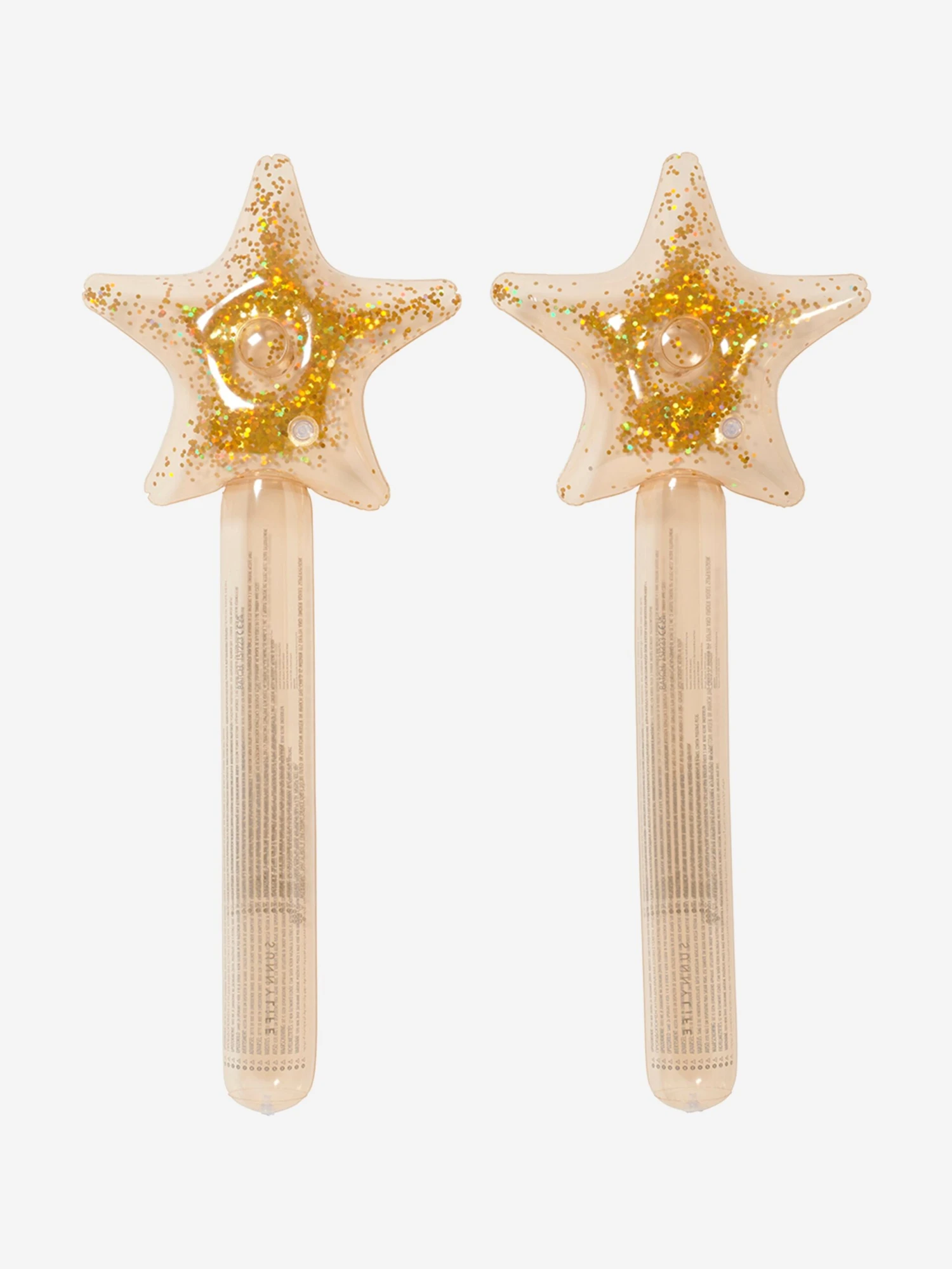 SunnyLife Girls Princess Swan Set Of 2 Inflatable Star Wands In Gold (100cm) 2 SunnyLife Girls Princess Swan Set Of 2 Inflatable Star Wands In Gold (100cm) - Image 2