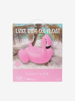 SunnyLife Girls Rosie The Flamingo Luxe Ride-On Float In Pink (155cm) 11 SunnyLife Girls Rosie The Flamingo Luxe Ride-On Float In Pink (155cm) -Childrens Clothing Store SUNS4042 PINK 5