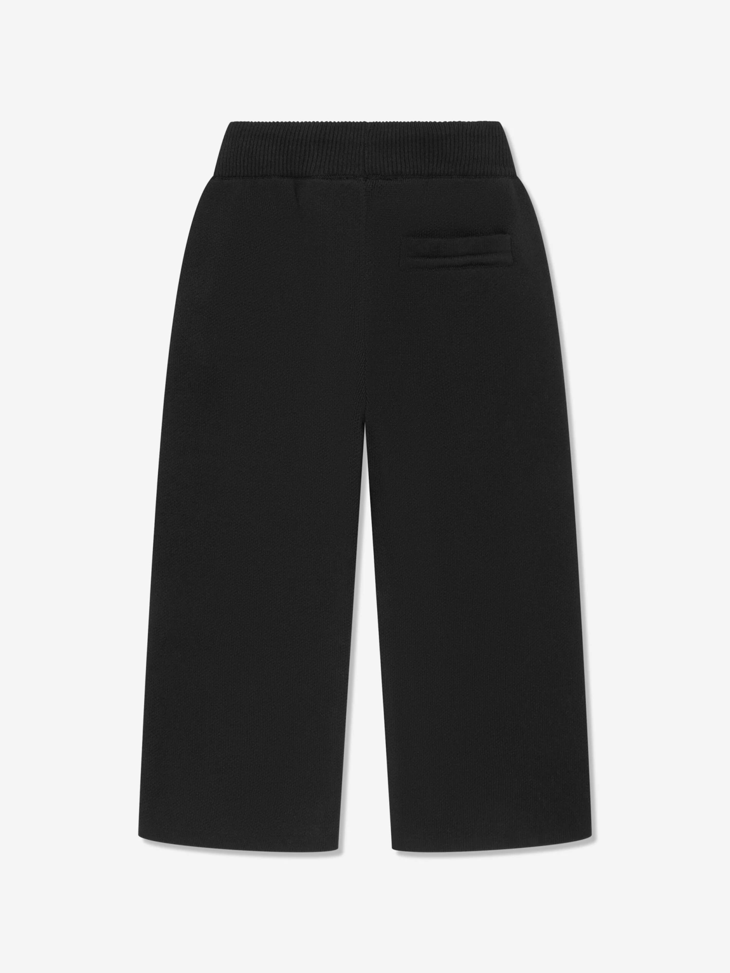 Kids Knitted Emblem Joggers In Black 3 Kids Knitted Emblem Joggers In Black - Image 3