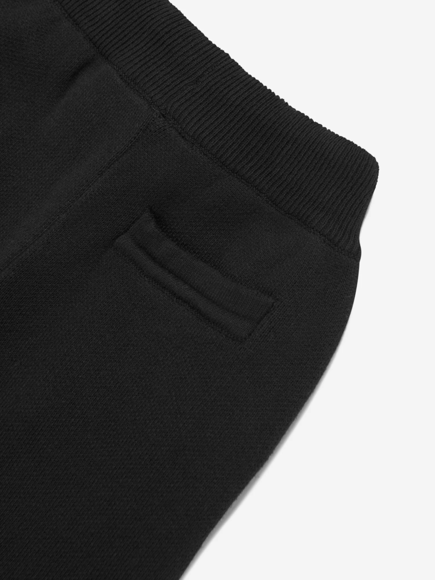 Kids Knitted Emblem Joggers In Black 5 Kids Knitted Emblem Joggers In Black - Image 5