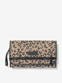 Baby Etta Leopard Changing Clutch In Brown (33cm)