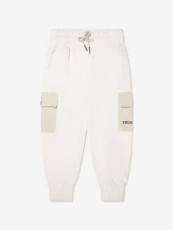 Trussardi Boys Umati Joggers In Ivory