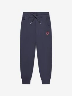 Trussardi Kids Logo Joggers In Navy