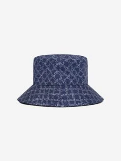 Trussardi Boys Quinsi Reversible Bucket Hat In Blue 7 Trussardi Boys Quinsi Reversible Bucket Hat In Blue -Childrens Clothing Store TRUS4024 BLUE N M 3