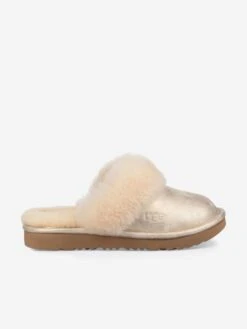 Ugg Girls Sheepskin Cozy II Metallic Slippers 9 Ugg Girls Sheepskin Cozy II Metallic Slippers -Childrens Clothing Store UGGA0007 GOLD 1