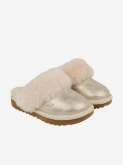 Ugg Girls Sheepskin Cozy II Metallic Slippers 10 Ugg Girls Sheepskin Cozy II Metallic Slippers -Childrens Clothing Store UGGA0007 GOLD 2