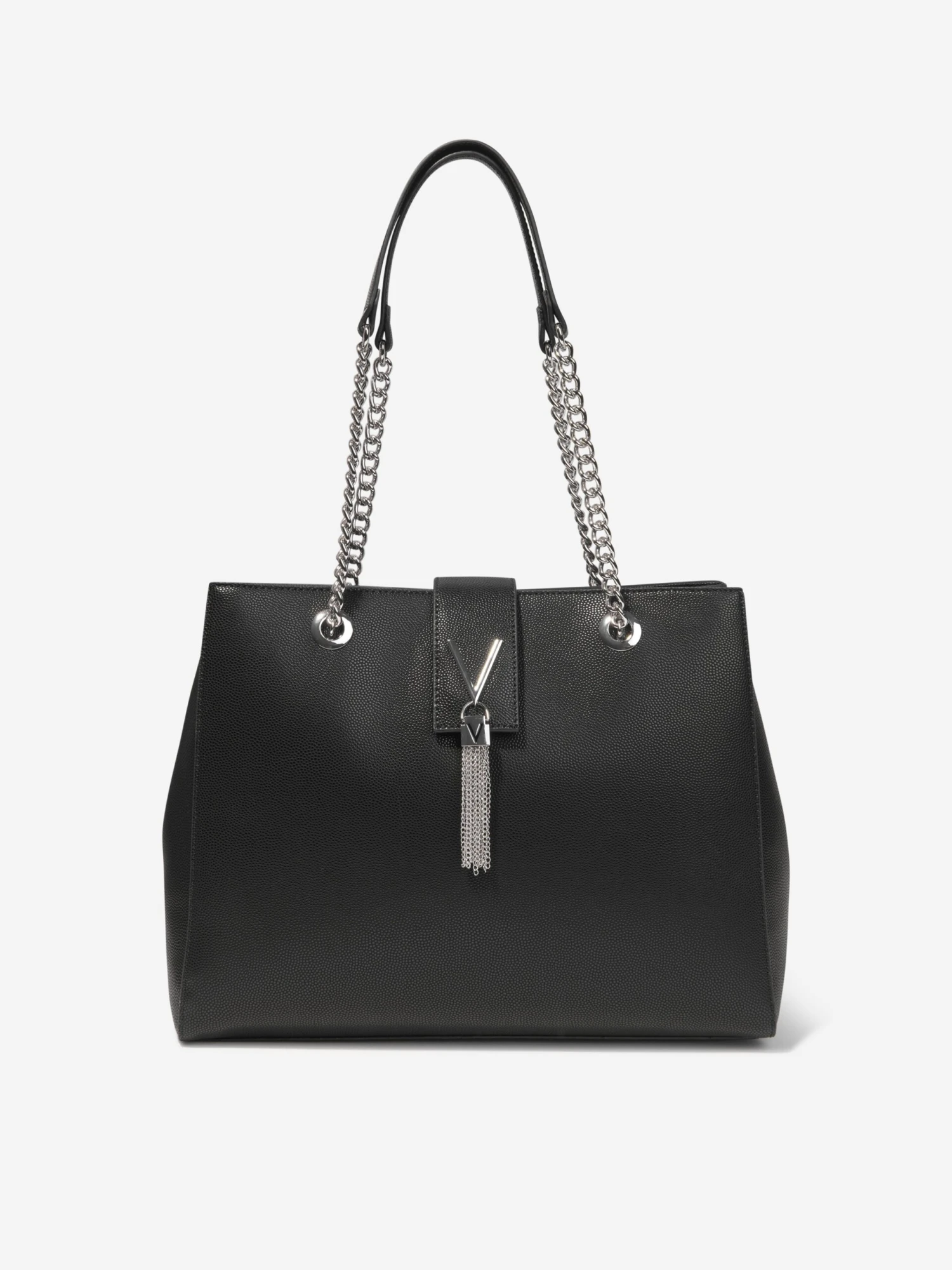 Valentino Girls Divina Shopping Bag In Black (W: 14cm) 1 Valentino Girls Divina Shopping Bag In Black (W: 14cm)