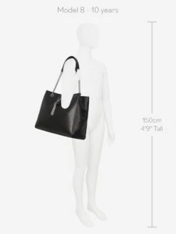 Valentino Girls Divina Shopping Bag In Black (W: 14cm) 11 Valentino Girls Divina Shopping Bag In Black (W: 14cm) -Childrens Clothing Store VALA3005 001 6