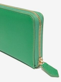 Valentino Girls Divina Zip Around Wallet In Green (18.9cm) -Childrens Clothing Store VALS4045 VERDE 4