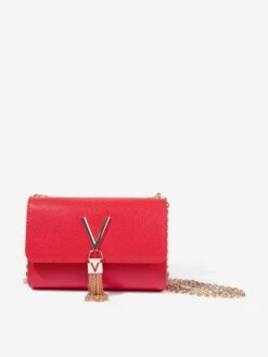 Valentino Girls Divina Crossbody Bag In Red (23.9cm)