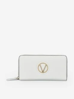 Valentino Girls Katong Zip Around Wallet In White (10cm)