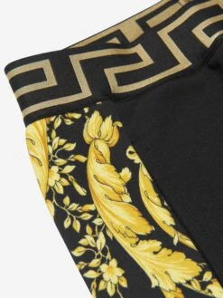 Versace Kids Barocco Logo Joggers In Black 7 Versace Kids Barocco Logo Joggers In Black -Childrens Clothing Store VERA3123 2B130 4
