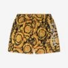Versace Boys Barocco Swim Shorts In Black